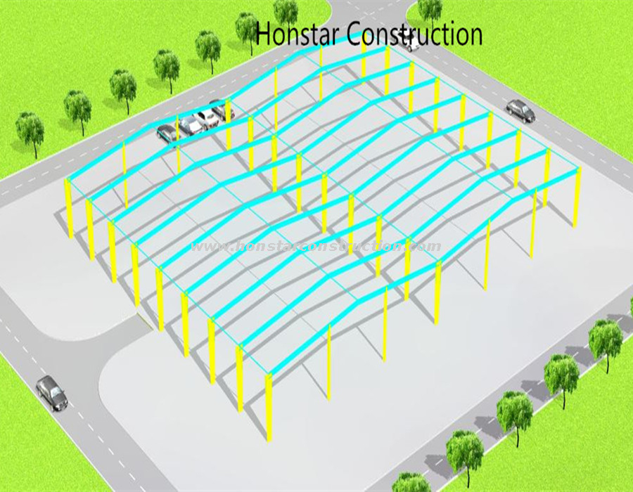 50x100 Metal Building Made in Steel Structure Materials 