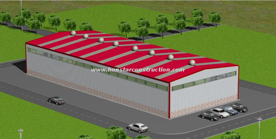 50m * 20m * 8m Low Prefabricated Warehouse Construction Buildings Cost