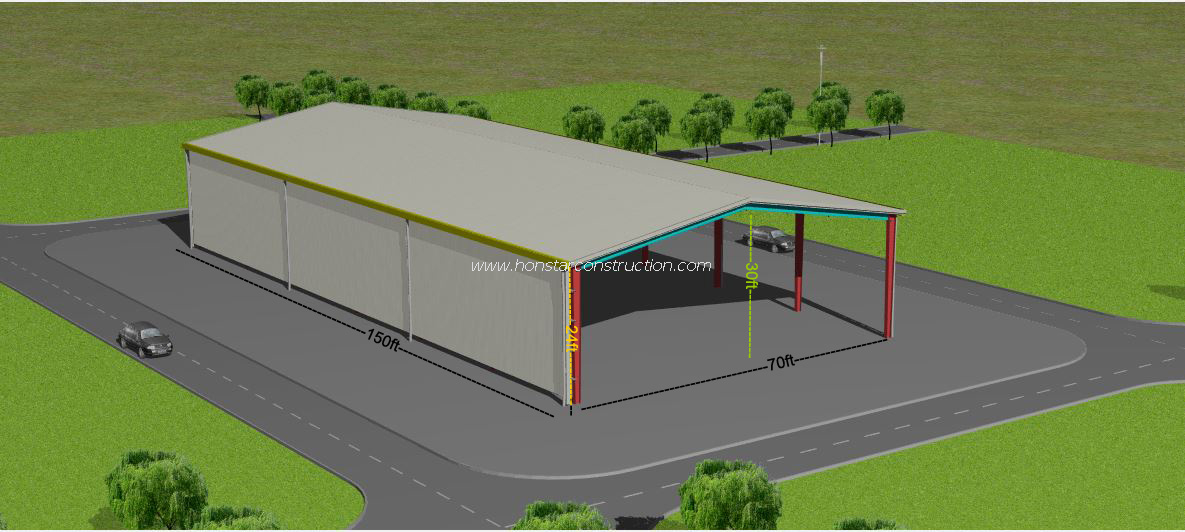 150ft X 70ft Prefabricated Warehouse As Cheap Sheds for Sale