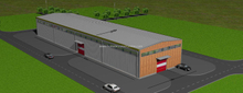 63m X 16m X 8m Metal Building And Prefabricated Warehouse Garage