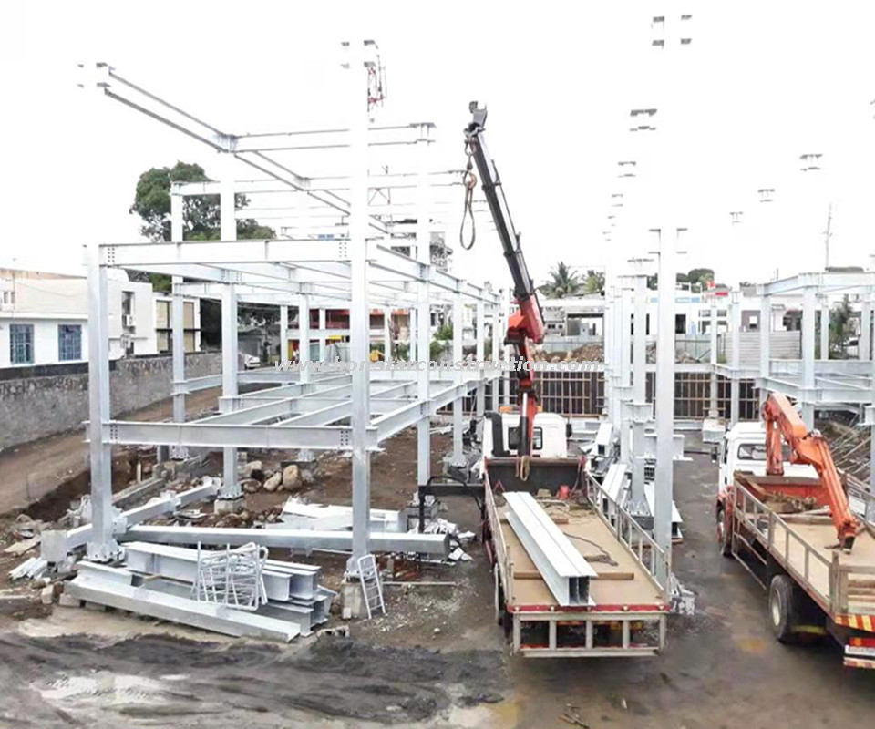 Low Price of Prefabricated Steel Frame Structure Building Made in Honstar Construction Company