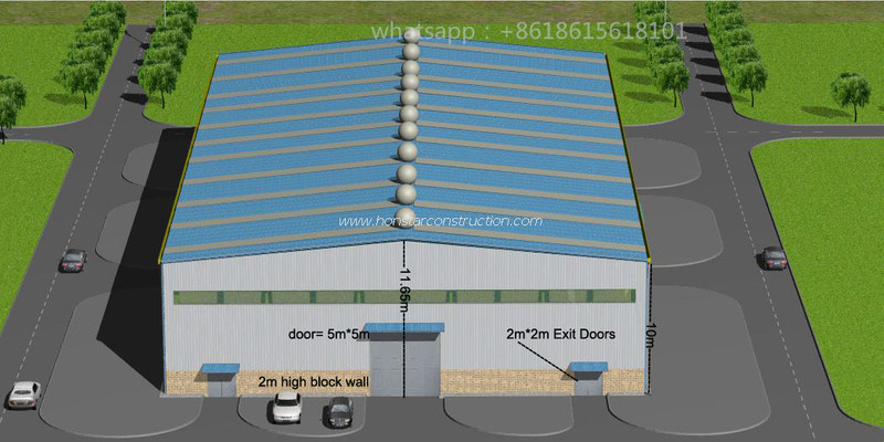 65m X 33m Metal Building And Prefab Offices for Warehouses