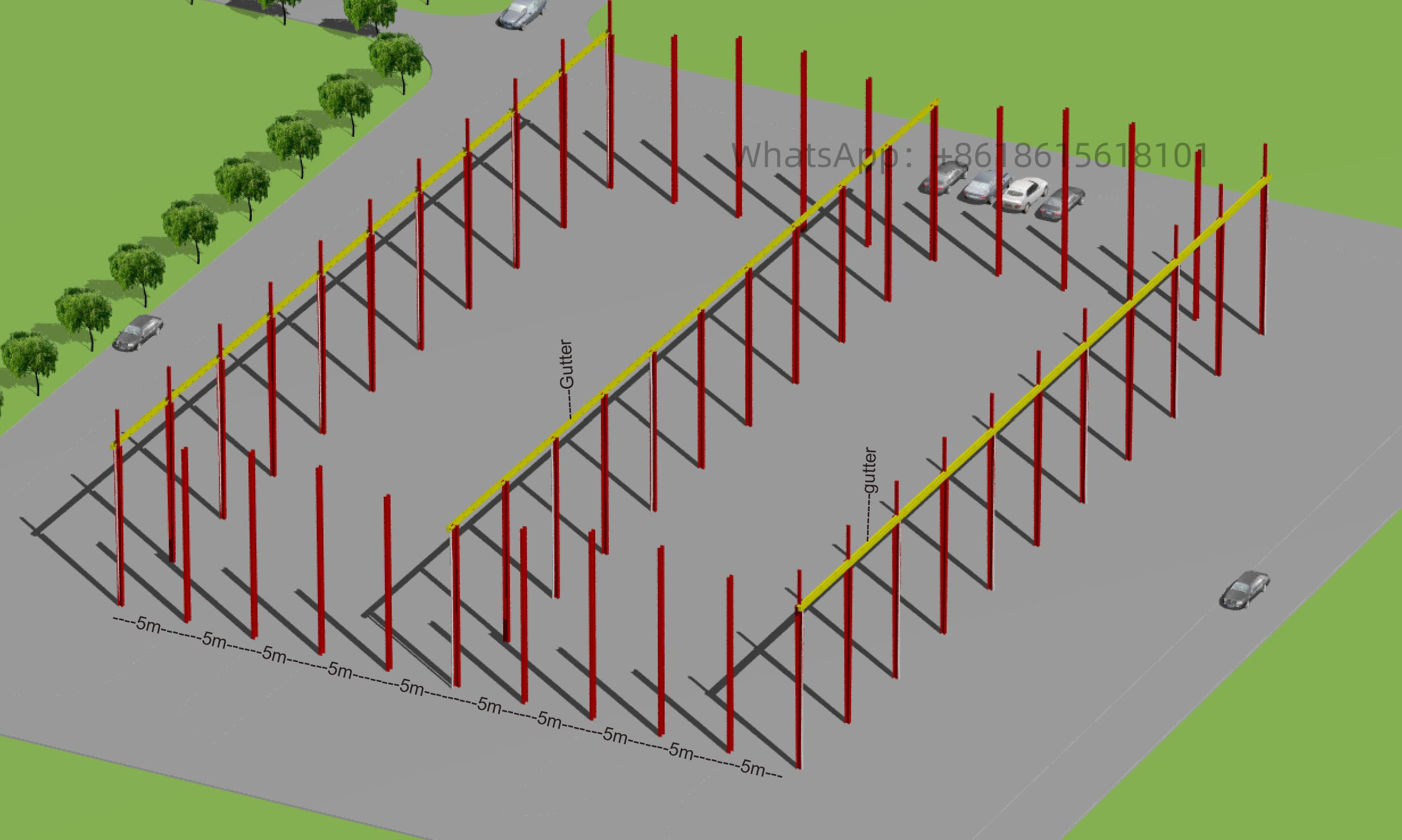  Warehouse 70x50 Steel Building