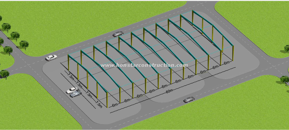 30x60 Metal Shed Building Cost From Prefabricated Steel Structure Manufacturers