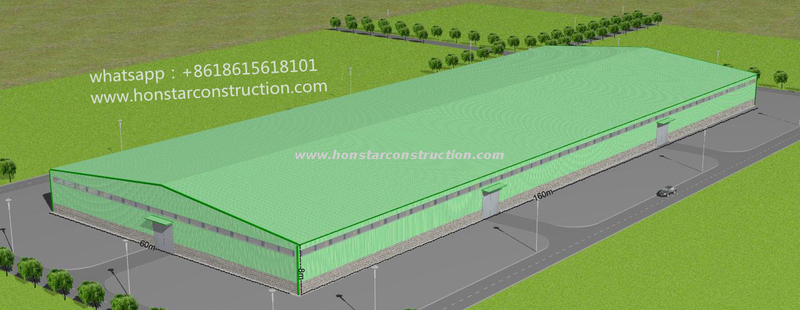 60x160 Metal Building As Prefabricated Industrial Factory