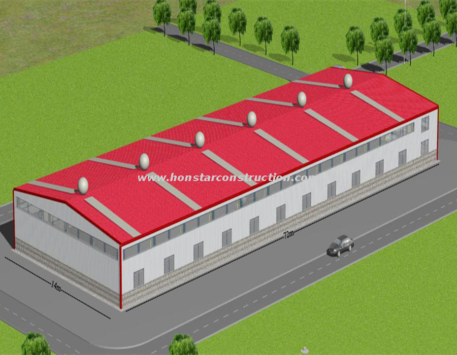 72x24 Steel Structure Building As A Hagar Or Workshop