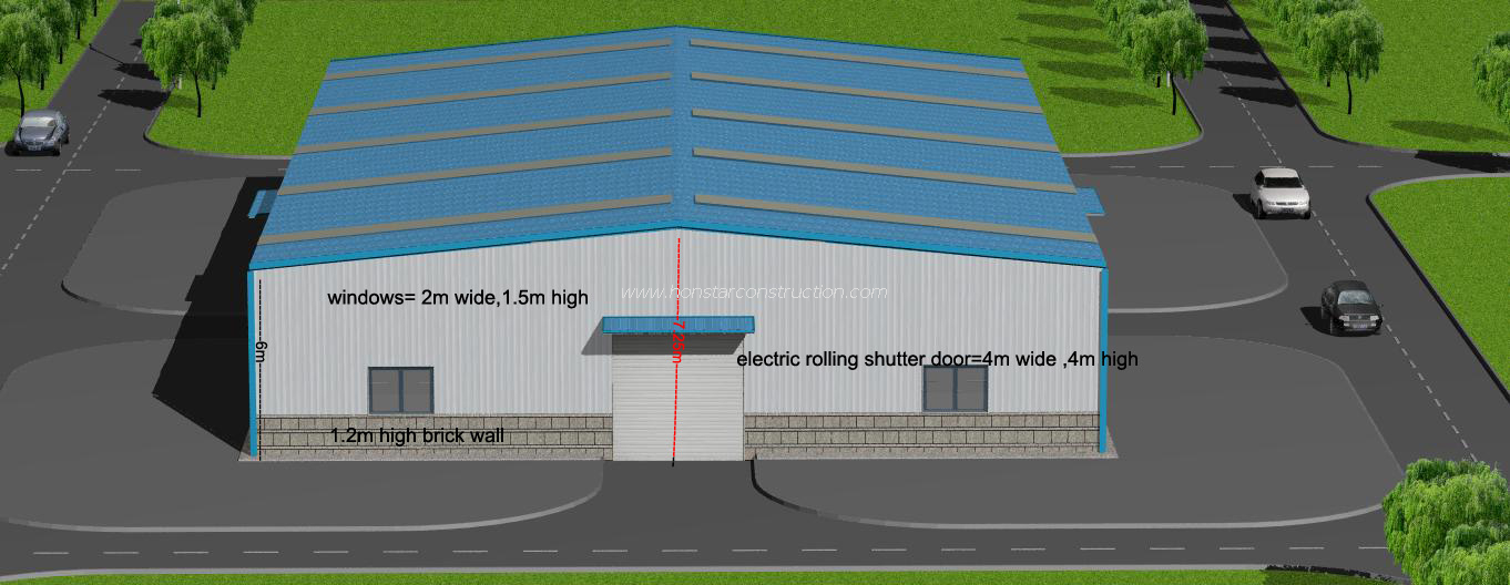 40m X 25m X 6m Prebuilt Warehouse From Best Prefab House Companies Near Me 