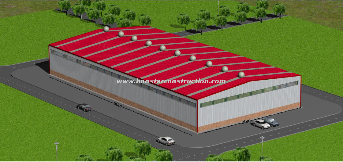 30x60 Metal Shed Building Cost From Prefabricated Steel Structure Manufacturers