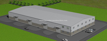80x40x8 Metal Shed Building As A Warehouse