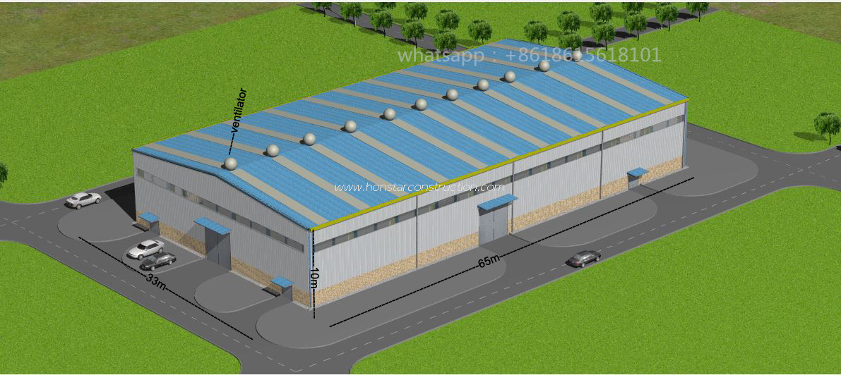 65m X 33m Metal Building And Prefab Offices for Warehouses