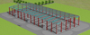 83m X 33m X 10m Prefabricated Metal Chemical Warehouse Building