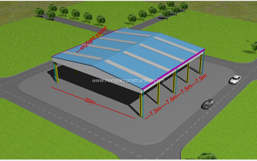 30x30 Steel Structure Prefabricated Building Shed/Prefab Warehouse And Workshop