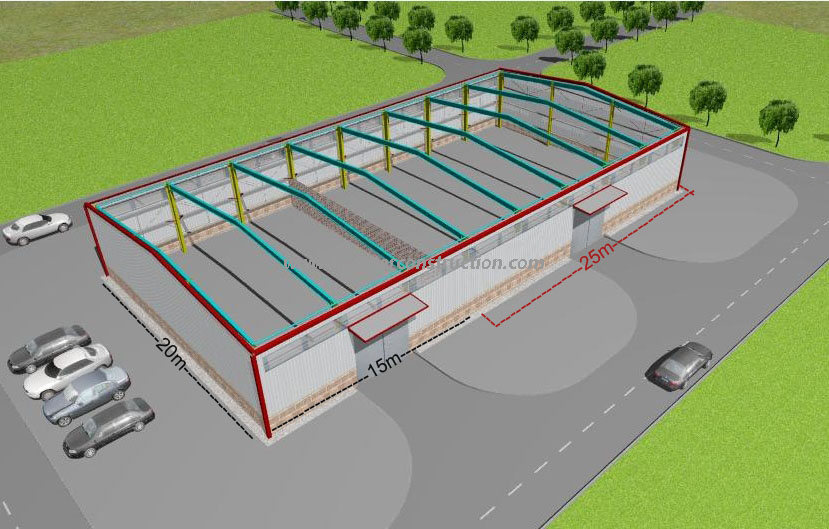 20x40 Metal Structures /Steel Structure Building