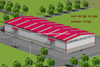 50m X 20m Prefabricated Steel Sturcture Warehouse