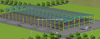 80x40x8 Metal Shed Building As A Warehouse