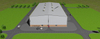 83m X 33m X 10m Prefabricated Metal Chemical Warehouse Building