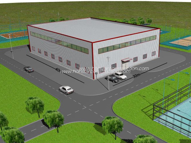 40x30 Steel Building As The Sport Hall