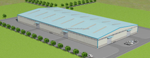 100m Long x 45m Wide x 10m High Steel Factory In AFRICA