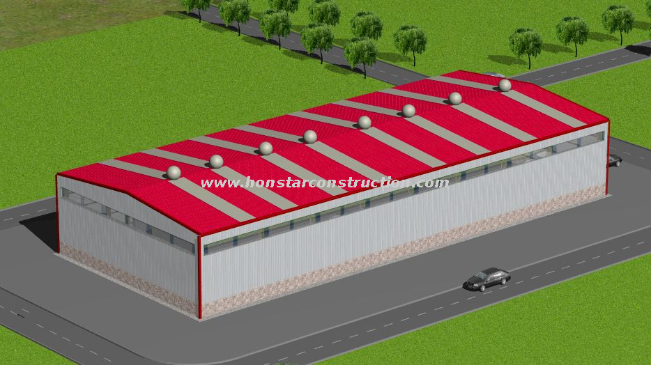 50m * 20m * 8m Low Prefabricated Warehouse Construction Buildings Cost