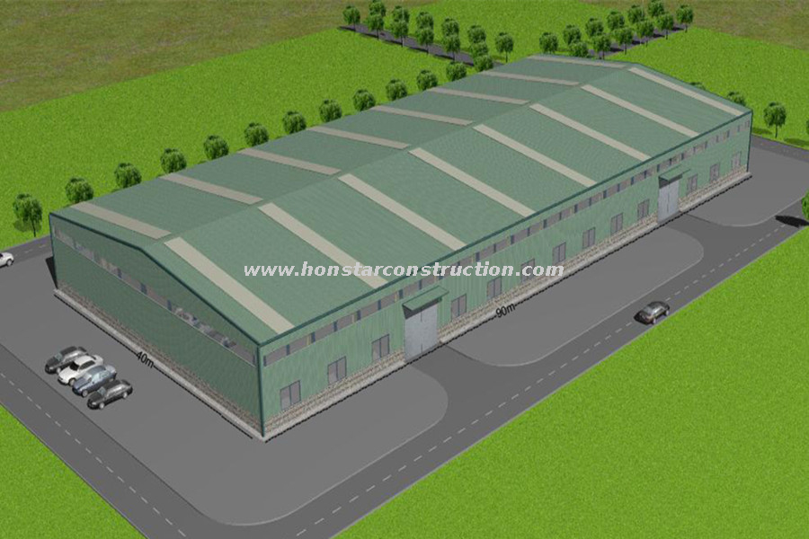 90x40 Metal Hangar Building Used To Prefabricated Steel Structure Warehouse Shed