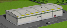  50m X 20m X 8m Prefabricated Warehouse And Pre Engineered Steel Buildings 