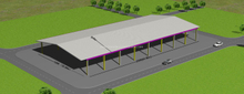 200x100ft Prefabricated Shed As Steel Structure Industrial Factory Building 