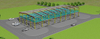 50m * 20m * 8m Prefabricated Industrial Construction Buildings with Mezzanine Floor