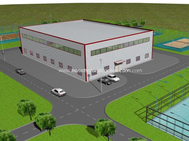 steel hall and sport hall