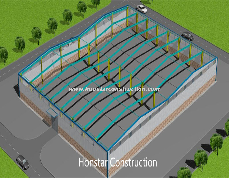 50x100 Metal Building Made in Steel Structure Materials 