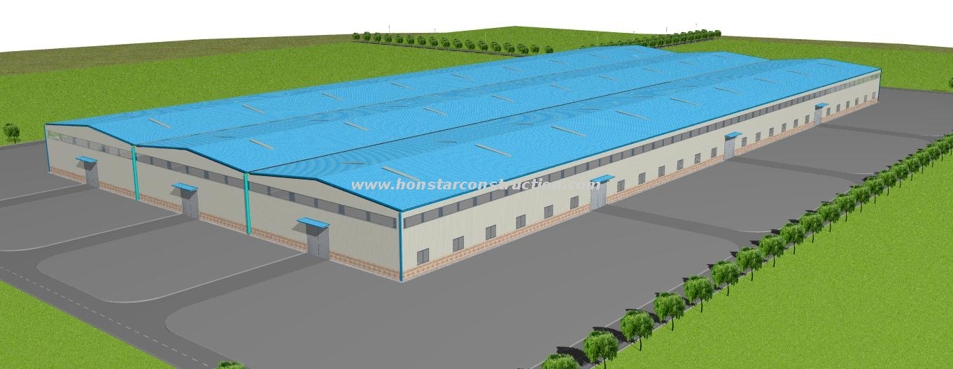 200m X 100m Best Metal Building As Steel Structure Plant for Industrial Factory