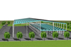 90m x 40m x 8m Steel Structure Warehouse With Mezzanine Floor