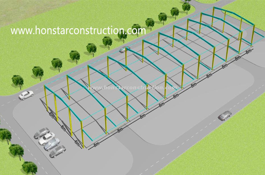 20x80 Metal Building Used To Prefab Insulated Warehouse