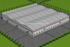 100x100 Prefabricated Metal Structure Building As Workshop