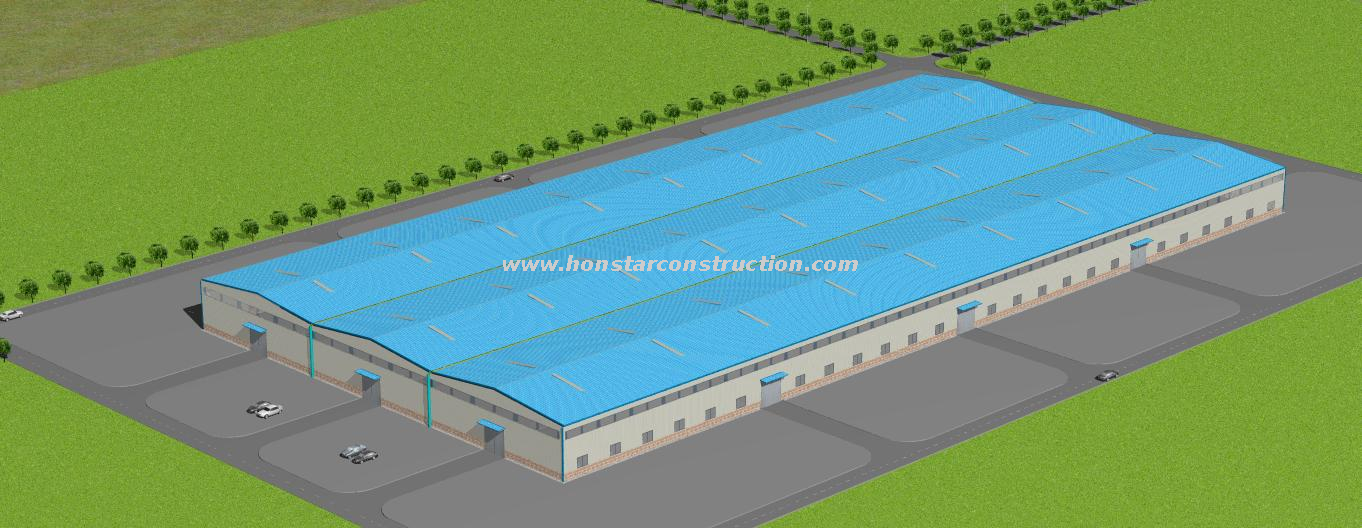 200m X 100m Best Metal Building As Steel Structure Plant for Industrial Factory